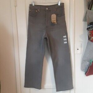 Levi's Jeans Ribcage Nwt 31 Women's Gray Denim